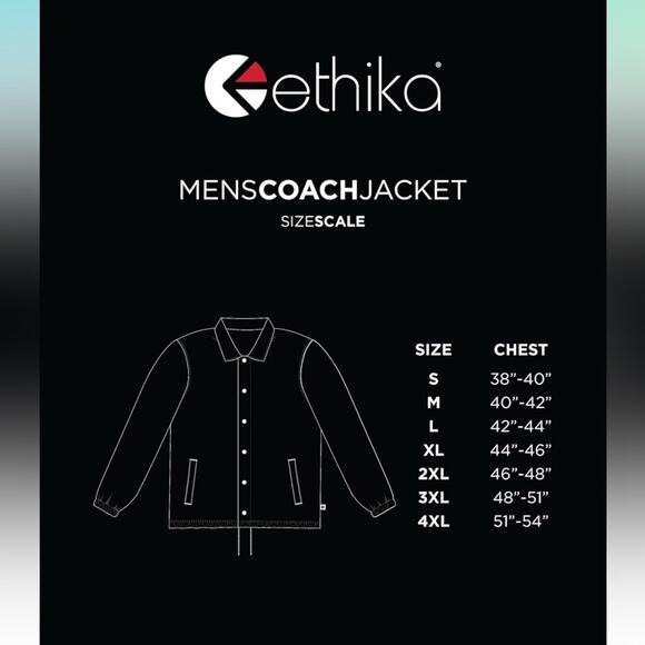 Ethika Men’s Lightweight Coach Blue Jacket NWT Size M - Picture 4 of 4
